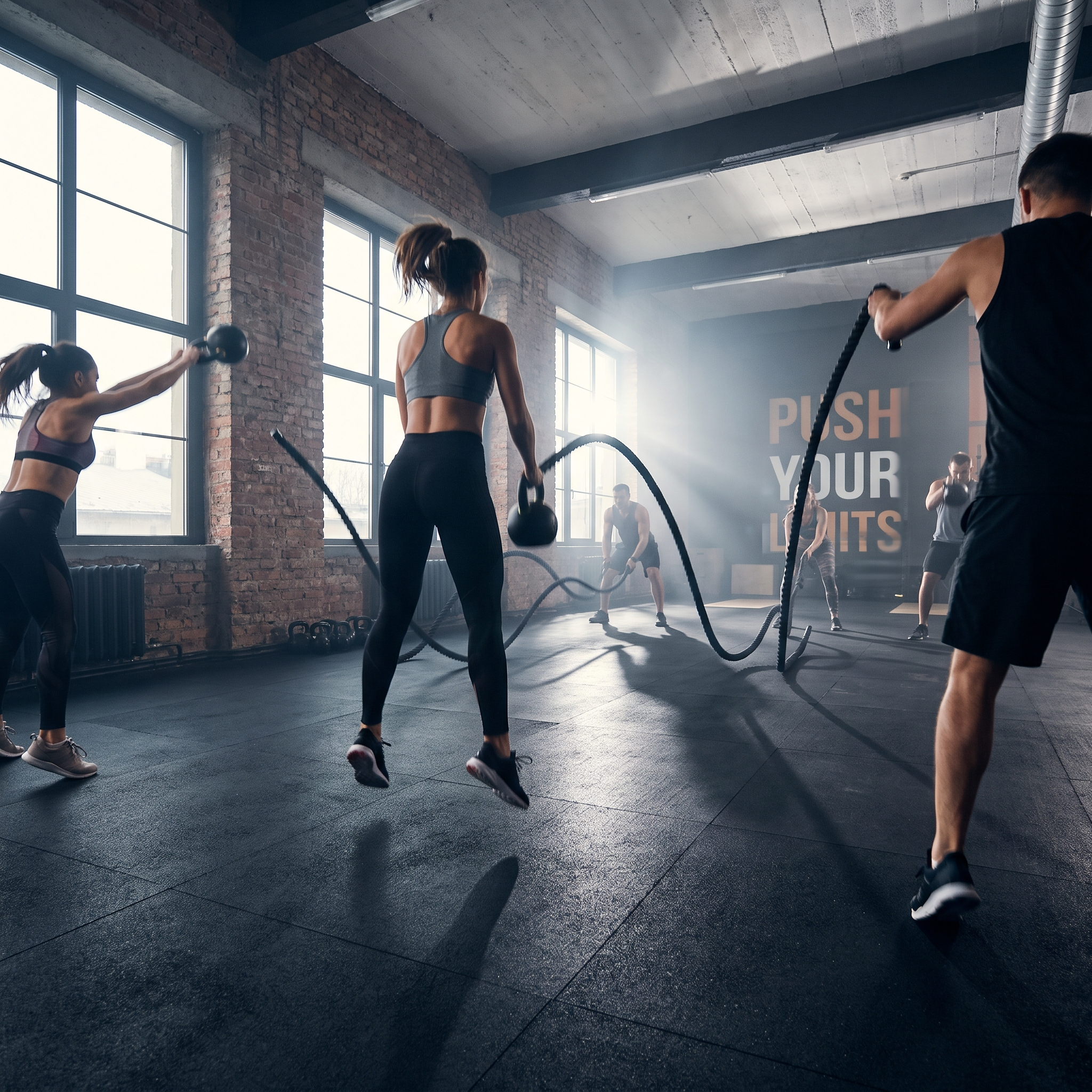 Kelas HIIT berkumpulan