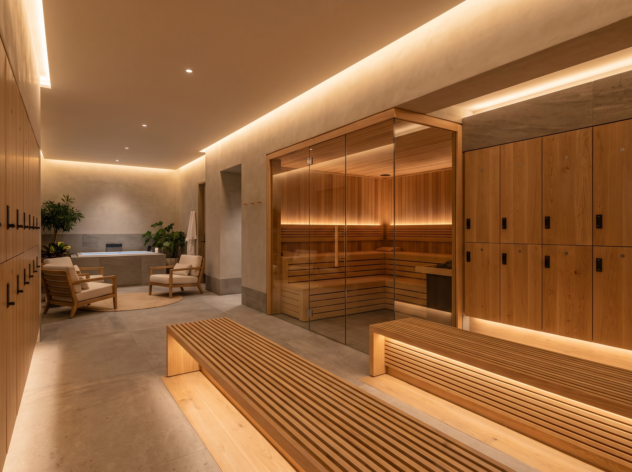 Ruang pemulihan dan sauna