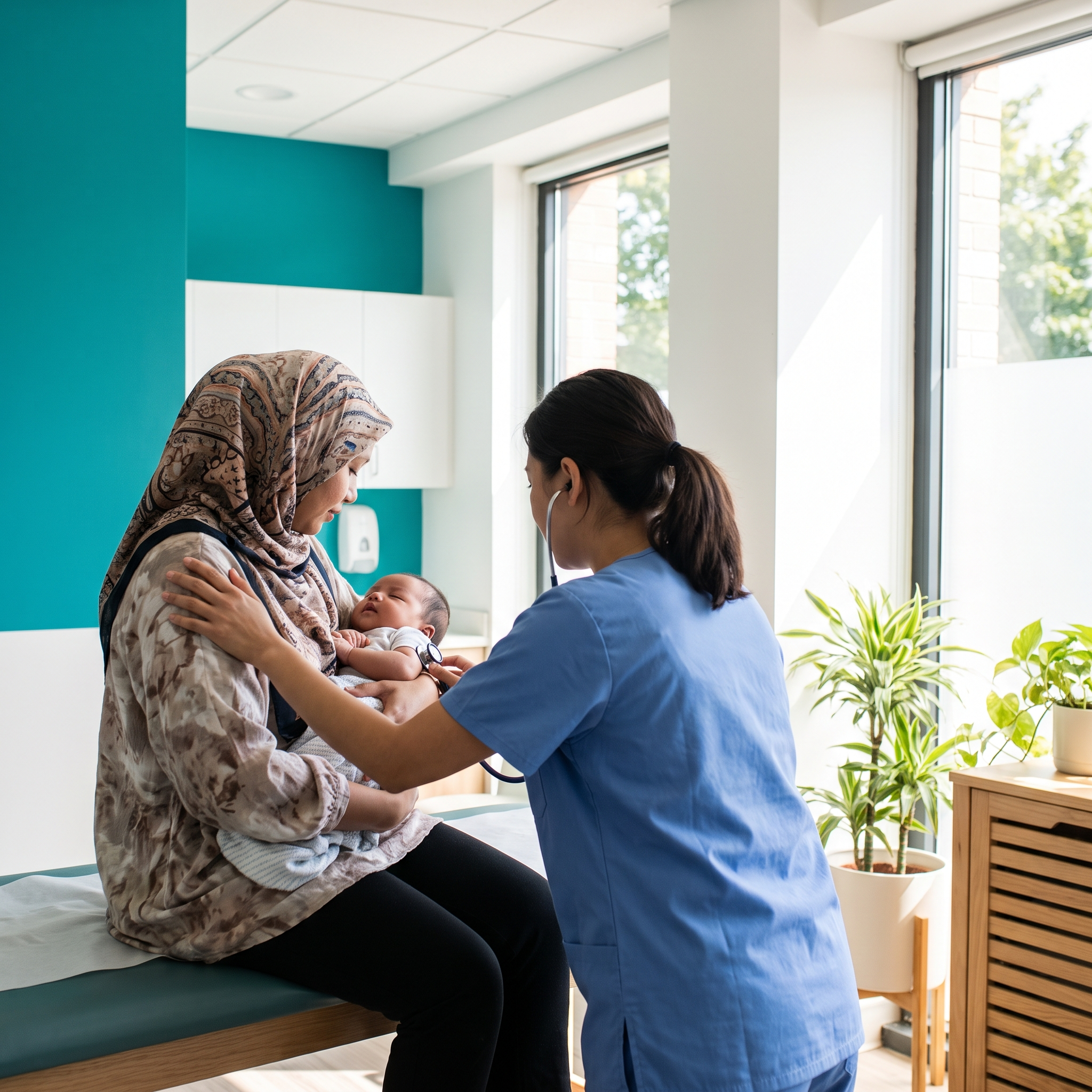 Pemeriksaan bayi di Klinik Vitalia