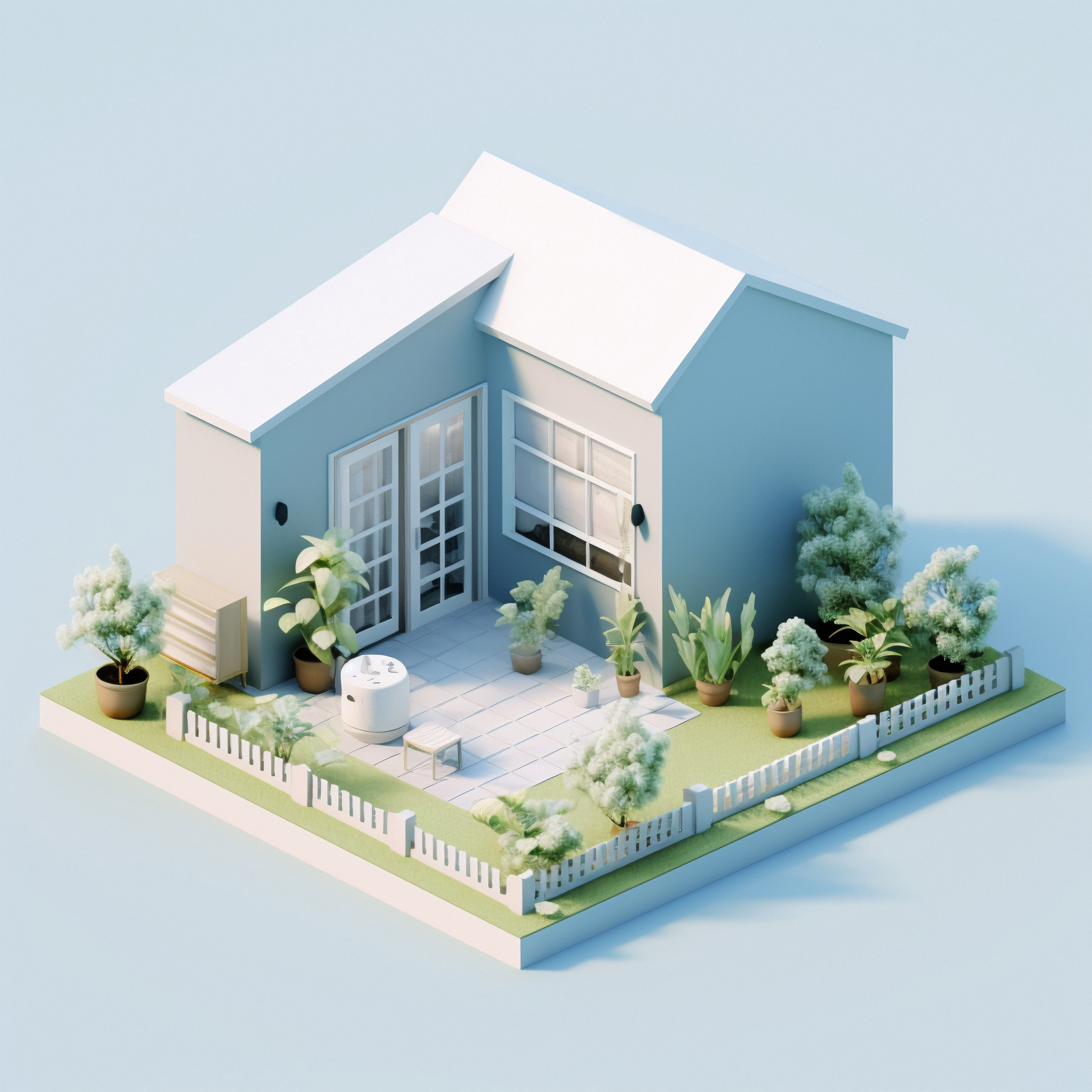 Pelan lantai Tipe C - Penthouse 4 bilik