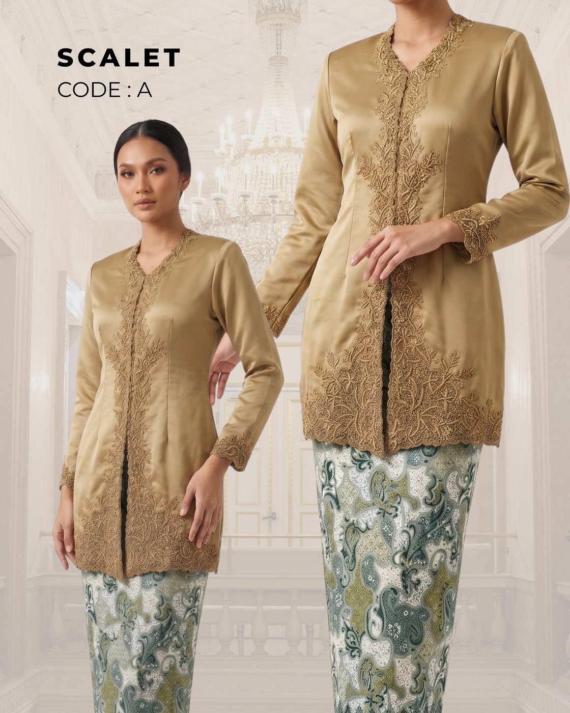 Kebaya Scalet – Emas Zaitun &mdash; Emas Zaitun